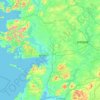 Mapa topográfico County Galway, altitud, relieve