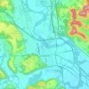 Mapa topográfico Chillicothe, mapa de relieve, mapa de altitud