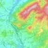 Mapa topográfico Unzué, mapa de relieve, mapa de altitud