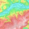 Mapa topográfico Seraing, mapa de relieve, mapa de altitud