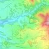Mapa topográfico Orísoain, mapa de relieve, mapa de altitud