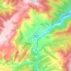 Mapa topográfico Torrecilla en Cameros, mapa de relieve, mapa de altitud