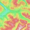 Mapa topográfico Xonrupt-Longemer, altitud, relieve