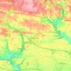 Mapa topográfico Bannalec, mapa de relieve, mapa de altitud