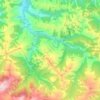 Mapa topográfico Los Tojos, mapa de relieve, mapa de altitud