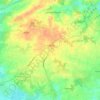 Mapa topográfico Plomeur, mapa de relieve, mapa de altitud