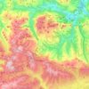 Mapa topográfico Soba, relieve, altitud
