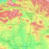 Mapa topográfico Río Arga, relieve, altitud