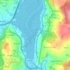 Mapa topográfico Marismas, altitud, relieve