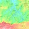 Mapa topográfico Tinténiac, mapa de relieve, mapa de altitud