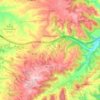 Mapa topográfico Montmaneu, altitud, relieve