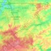 Mapa topográfico Tervuren, mapa de relieve, mapa de altitud
