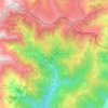 Mapa topográfico Setcases, altitud, relieve