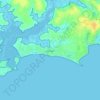 Mapa topográfico Damgan, mapa de relieve, mapa de altitud