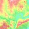 Mapa topográfico Cavendish, mapa de relieve, mapa de altitud