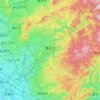 Mapa topográfico Toyota, altitud, relieve