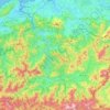 Mapa topográfico Río Bidasoa, relieve, altitud