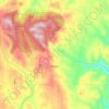 Mapa topográfico Dover, mapa de relieve, mapa de altitud