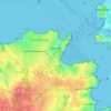 Mapa topográfico Dinard, mapa de relieve, mapa de altitud