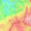 Mapa topográfico Binche, mapa de relieve, mapa de altitud