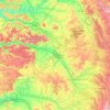 Mapa topográfico Marne, altitud, relieve