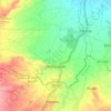 Mapa topográfico Monteagudo, mapa de relieve, mapa de altitud