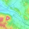 Mapa topográfico Monreal, mapa de relieve, mapa de altitud
