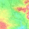 Mapa topográfico Padul, altitud, relieve