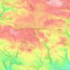 Mapa topográfico Rosporden, mapa de relieve, mapa de altitud