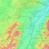 Mapa topográfico Bas-Rhin, altitud, relieve