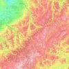 Mapa topográfico Haute-Marne, altitud, relieve
