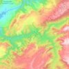 Mapa topográfico Tilougguite, mapa de relieve, mapa de altitud