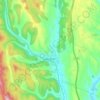 Mapa topográfico Randolph, mapa de relieve, mapa de altitud