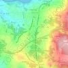 Mapa topográfico Río Sar, relieve, altitud