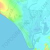 Mapa topográfico Parque Nacional de Doñana, altitud, relieve